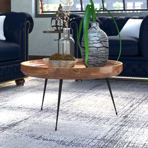 Union Rustic Streeter Round Mango Wood Coffee Table & Reviews Wayfair.ca